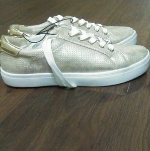 Never worn Gold Liz Claiborne Sneakers